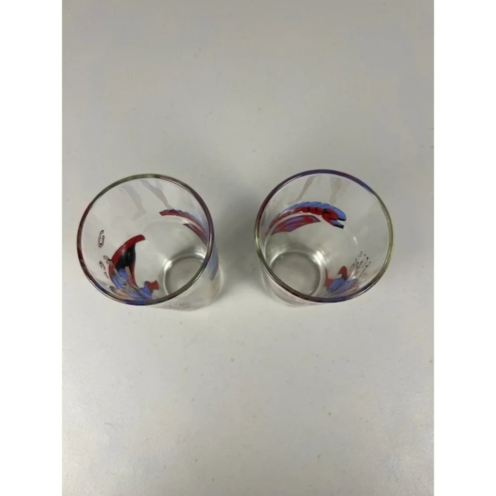 Vintage 1975‎ Pepsi Collector Series Superman Glasses Set of 2 DC Comics